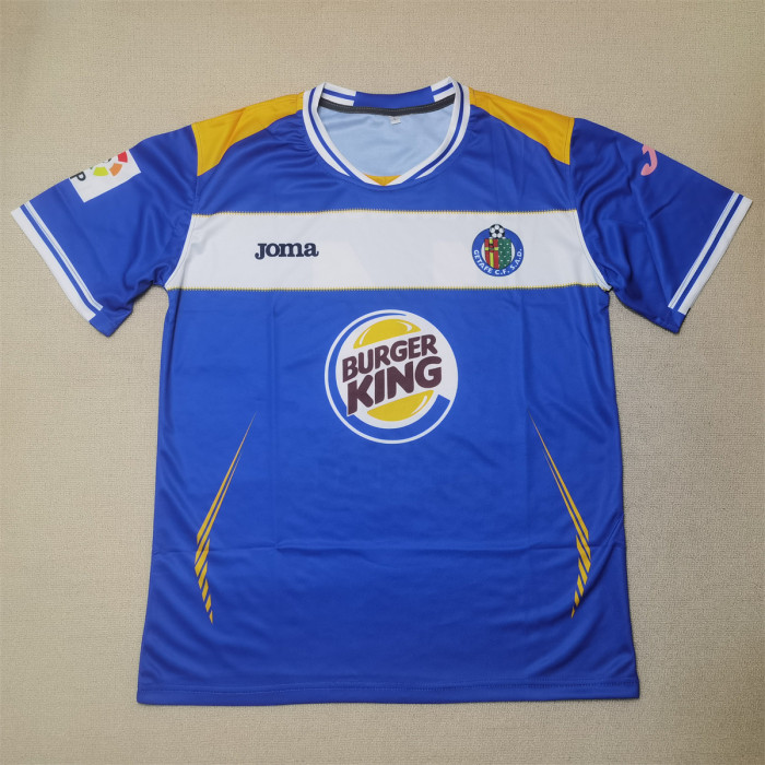 with LFP Patch Retro Jersey 2010-2011 Getafe DANI GUIZA 14 Home Soccer Jersey Vintage Football Shirt