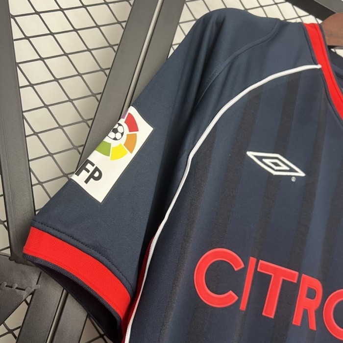 with LFP Patch Retro Jersey 2001-2003 Celta de Vigo Third Away Soccer Jersey Vintage Football Shirt