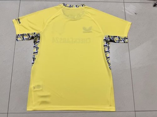 Fan Version 2025-2026 Hertha Berliner Third Away Yellow Soccer Jersey Football Shirt