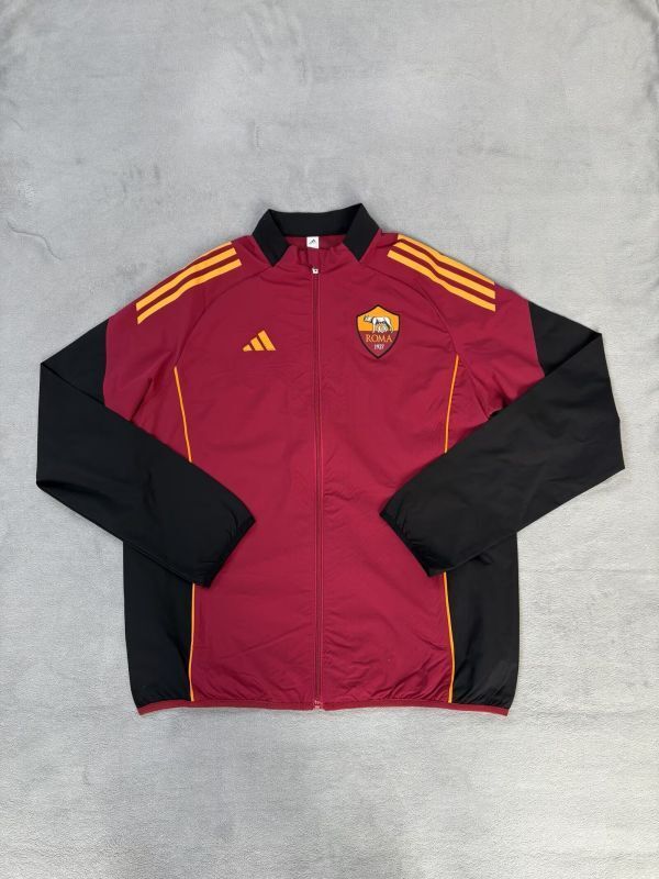 2025-2026 As Roma Red/Black Soccer Windbreaker Jacket Football Jacket