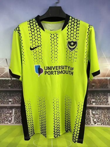 Fan Version 2025-2026 Portsmouth Third Away Green Soccer Jersey Football Shirt