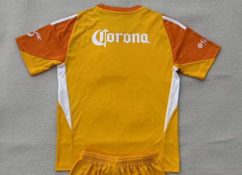 Fan Version 2025-2026 Club America Aguilas Orange Goalkeeper Soccer Jersey Football Shirt