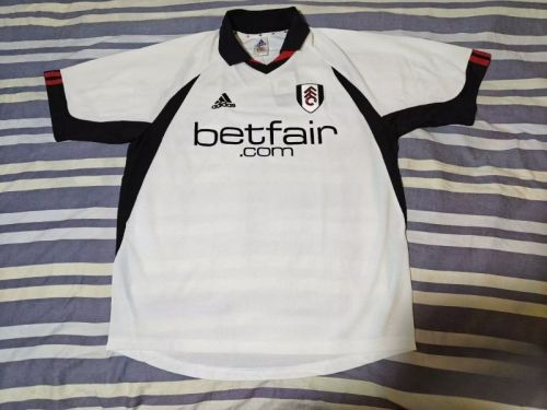 Fulham Football Shirt Retro Jersey 2002-2003 Fulham Home Soccer Jersey Vintage Football Shirt