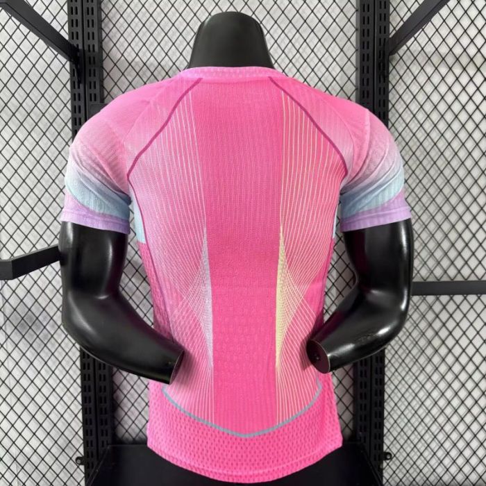 Player Version 2025-2026 PSG Pink Special Edition Soccer Jersey Paris Football Maillot