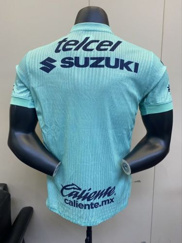 Player Version 2025-2026 Pumas Light Green Goalkeeper Soccer Jersey Football Shirt