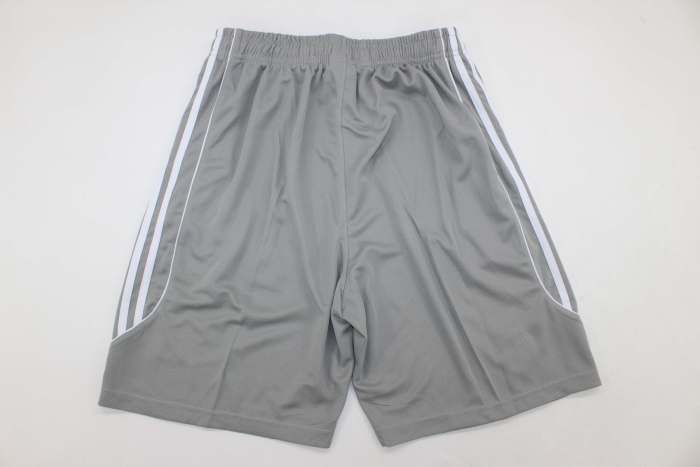 Fan Version 2025-2026 Real Madrid Grey Soccer Training Shorts Football Shorts