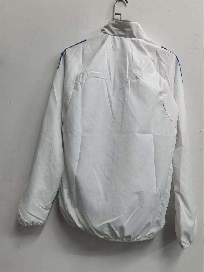 2025-2026 Real Madrid White Soccer Windbreaker Jacket Football Jacket