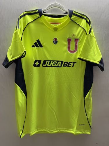 Fans Version 2025-2026 Club Universidad de Chile Third Away Green Soccer Jersey Football Shirt