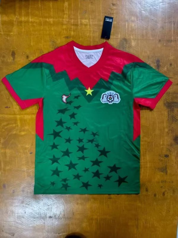 Fan Version 2025-2026 Burkina Faso Green Soccer Jersey Football Shirt