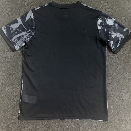 Fan Version 2025-2026 Sporting Lisbon Black/Grey Football Pre-match Shirt Soccer Training Jersey