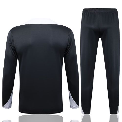 2025-2026 Chelsea Black/White Soccer Training Sweater and Pants Football Kit