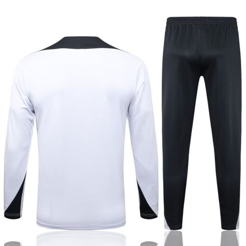 2025-2026 Chelsea White/Black Soccer Training Sweater and Pants Football Kit