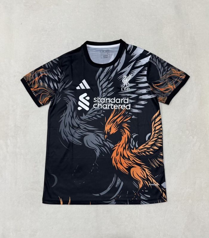 Fan Version 2025-2026 Liverpool Black Special Edition Soccer Jersey Football Shirt