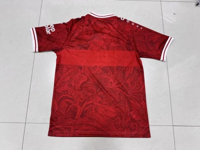 Fans Version 2025-2026 Stuttgart Away Red Soccer Jersey Football Shirt