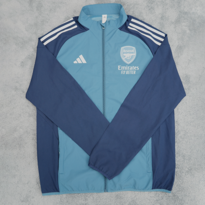 2025-2026 Arsenal Blue Soccer Windbreaker Jacket Football Jacket
