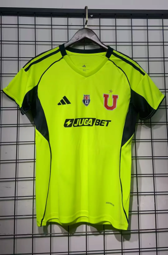 Women 2025-2026 Universidad de Chile Third Away Green Soccer Jersey Girl Football Shirt
