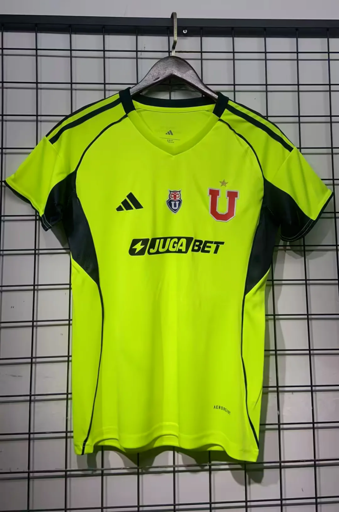 Women 2025-2026 Universidad de Chile Third Away Green Soccer Jersey Girl Football Shirt