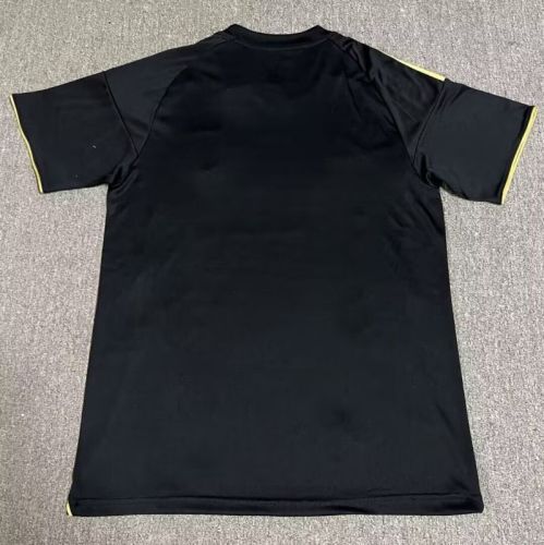 with Sponor Logo Fulham Football Shirt Fan Version 2025-2026 Fulham Third Away Black Soccer Jersey