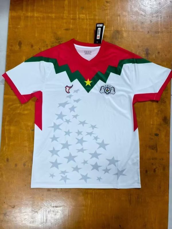 Fan Version 2025-2026 Burkina Faso White Soccer Jersey Football Shirt
