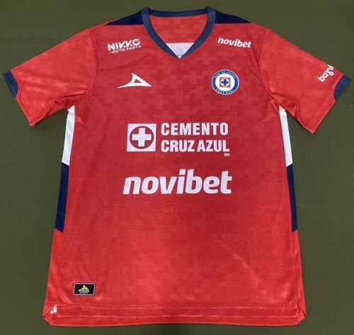 Player Version 2025-2026 Cruz Azul Red Goalkeeper Soccer Jersey Football Shirt