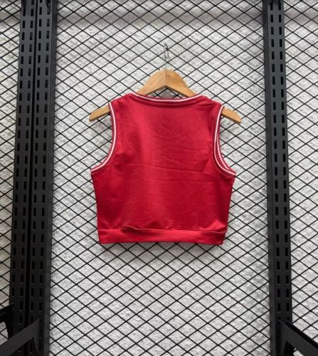 Women 2025-2026 Liverpool Home Soccer Yoga Vest Girl Football Jersey