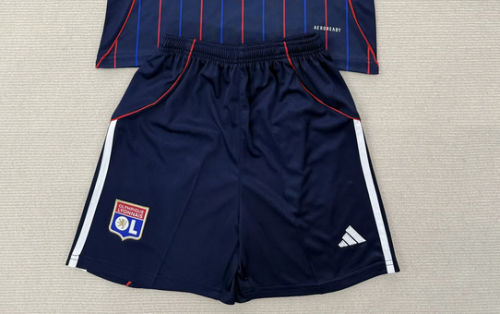Fan Version 2025-2026 Lyon Away Soccer Shorts Football Shorts