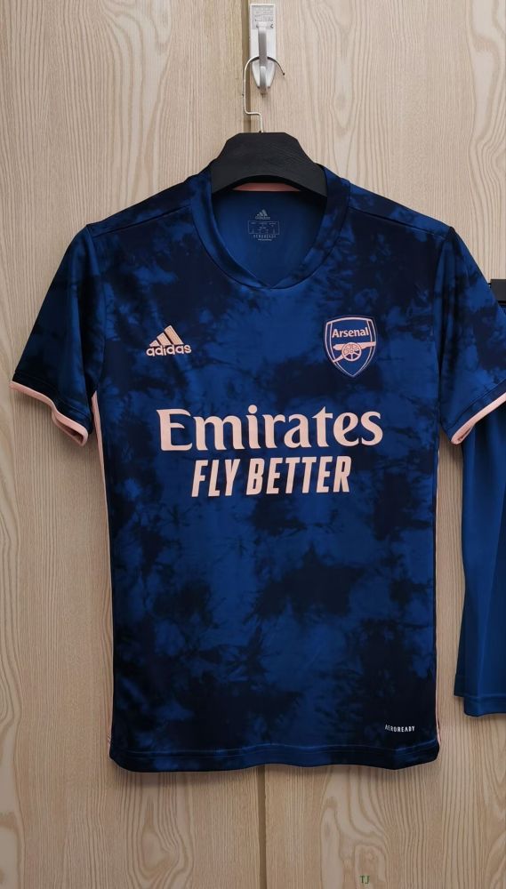 Retro Jersey 2020-2021 Arsenal Third Away Dark Blue Soccer Jersey Vintage Football Shirt