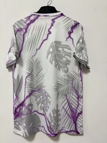 Fans Version 2025-2026 Real Madrid White/Purple Special Edition Soccer Jersey Real Football Shirt