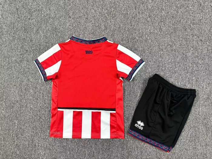 Youth Uniform Kids Kit Sheffield United 2025-2026 Home Soccer Jersey Shorts Child Football Set