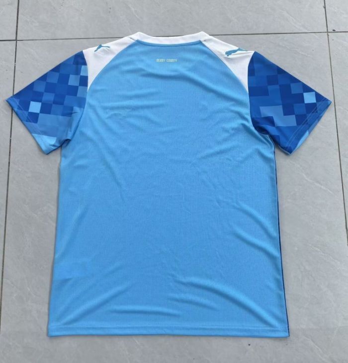 Fan Version 2024-2025 Derby County Third Away Blue Soccer Jersey Football Shirt