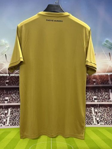 Fan Version 2025-2026 AS Monaco Third Away Gold Soccer Jersey Football Shirt