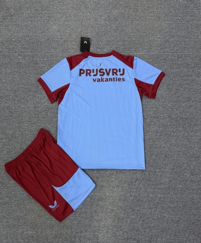 Adult Uniform 2025-2026 Feyenoord Rotterdam Third Away Soccer Jersey Shorts Men's Football Kit