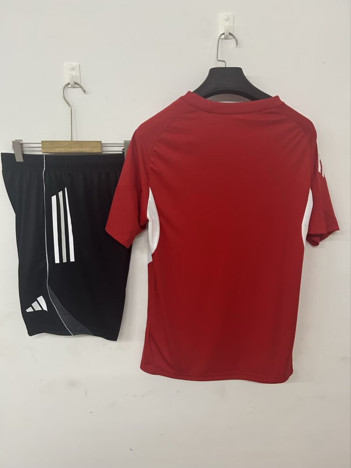 Adult Uniform 2025-2026 Sevilla Red Soccer Training Jersey and Shorts Football Kits