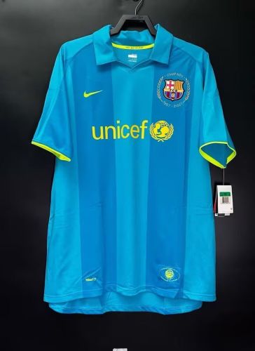 Retro Jersey 2007-2008 Barcelona Away Soccer Jersey Vintage Camisetas de Futbol