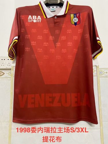 Retro Jersey 1998 Venezuela Home Soccer Jersey Vintage Football Shirt