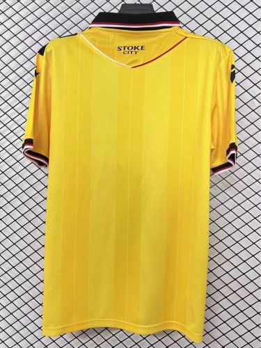 Fan Version Stoke City 2025-2026 Third Away Yellow Soccer Jersey Football Shirt