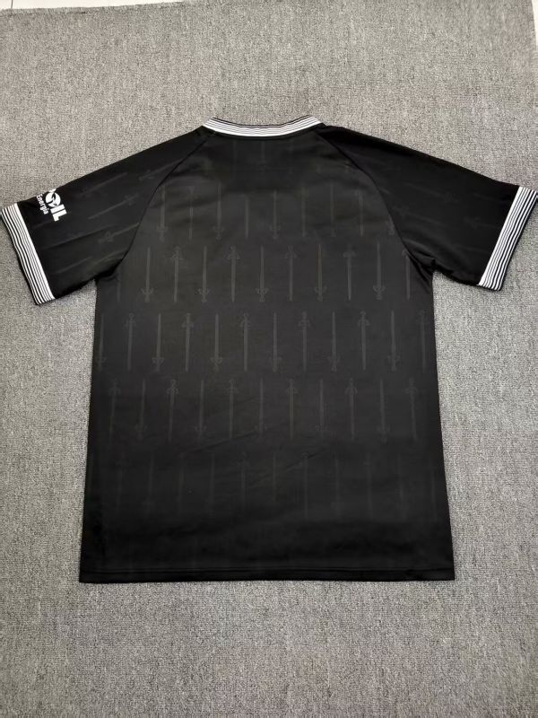 Fans Version 2025-2026 Burgos Away Black Soccer Jersey Football Shirt