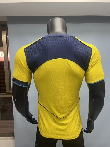 without Sponor Logo Spurs Shirt Player Version 2025-2026 TOT Third Away Yellow Soccer Jersey
