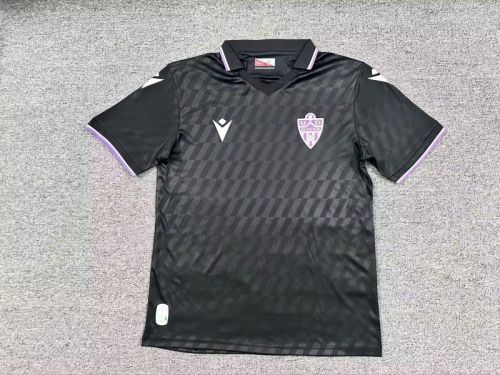 Fan Version 2025-2026 Almeria Third Away Black Soccer Jersey Football Shirt