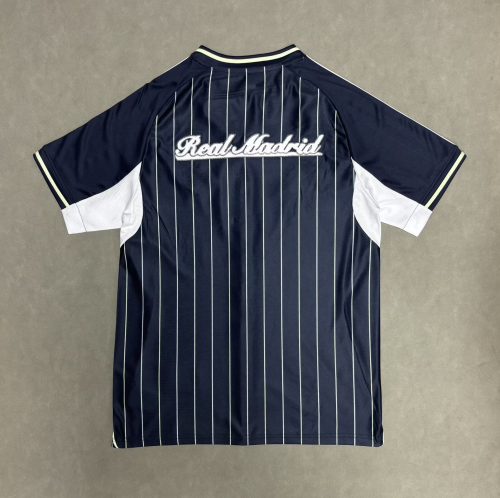 2025-2026 Real Madrid Dark Blue USpack Baseball Jersey MLB Shirt