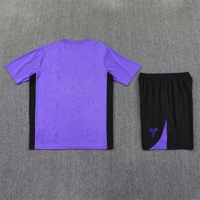 Adult Uniform 2025-2026 Barcelona Purple/Black Soccer Training Jersey and Shorts Football Kits