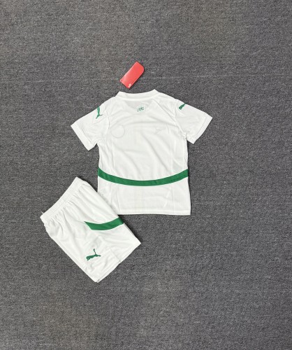 Youth Uniform Kids Kit 2025-2026 Senegal Home Soccer Jersey Shorts Child Football Set