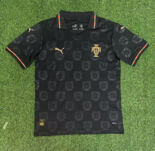 Fan Version 2026 Portugal Away Black Soccer Jersey Football Shirt