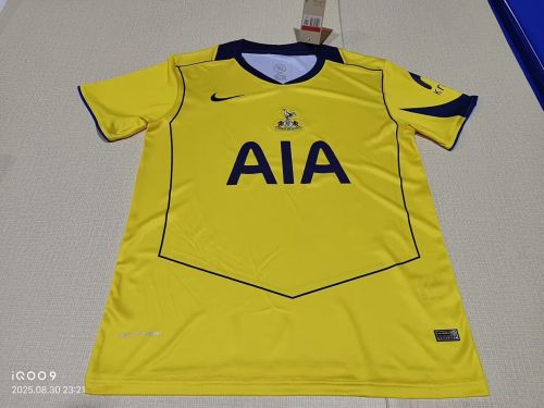 Fan Version 2025-2026 TOT Third Away Yellow Soccer Jersey Spurs Football Shirt