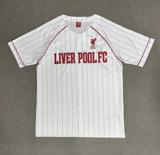 Fan Version 2025-2026 Liverpool White Baseball Jersey MLB Shirt