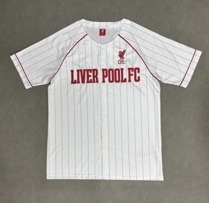 Fan Version 2025-2026 Liverpool White Baseball Jersey MLB Shirt