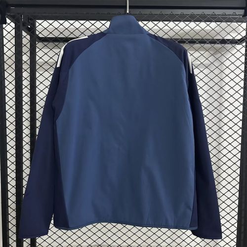 2025-2026 Arsenal Dark Blue Soccer Windbreaker Jacket Football Jacket