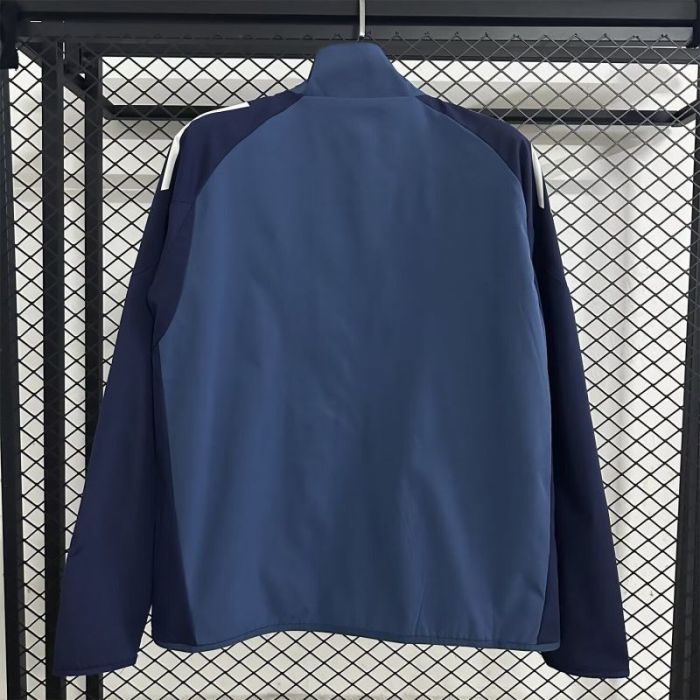 2025-2026 Arsenal Dark Blue Soccer Windbreaker Jacket Football Jacket