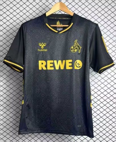 Fans Version 2025-2026 1. FC Köln Third Away Black Soccer Jersey Koln Fooball Shirt