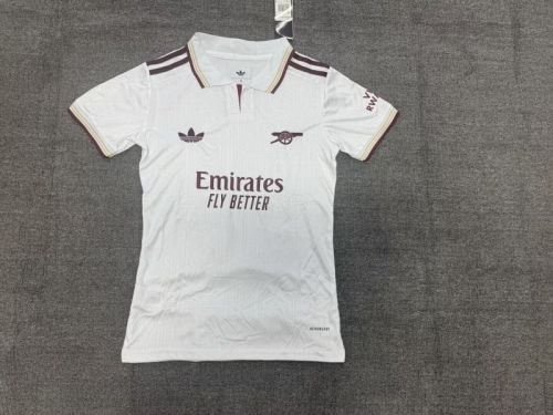 Women 2025-2026 Arsenal Third Away White Soccer Jersey Girl Football Shirt